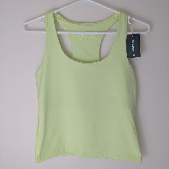 NWT Ten Tree Longline Workout Bra in Honeydew Sz M - Picture 1 of 4